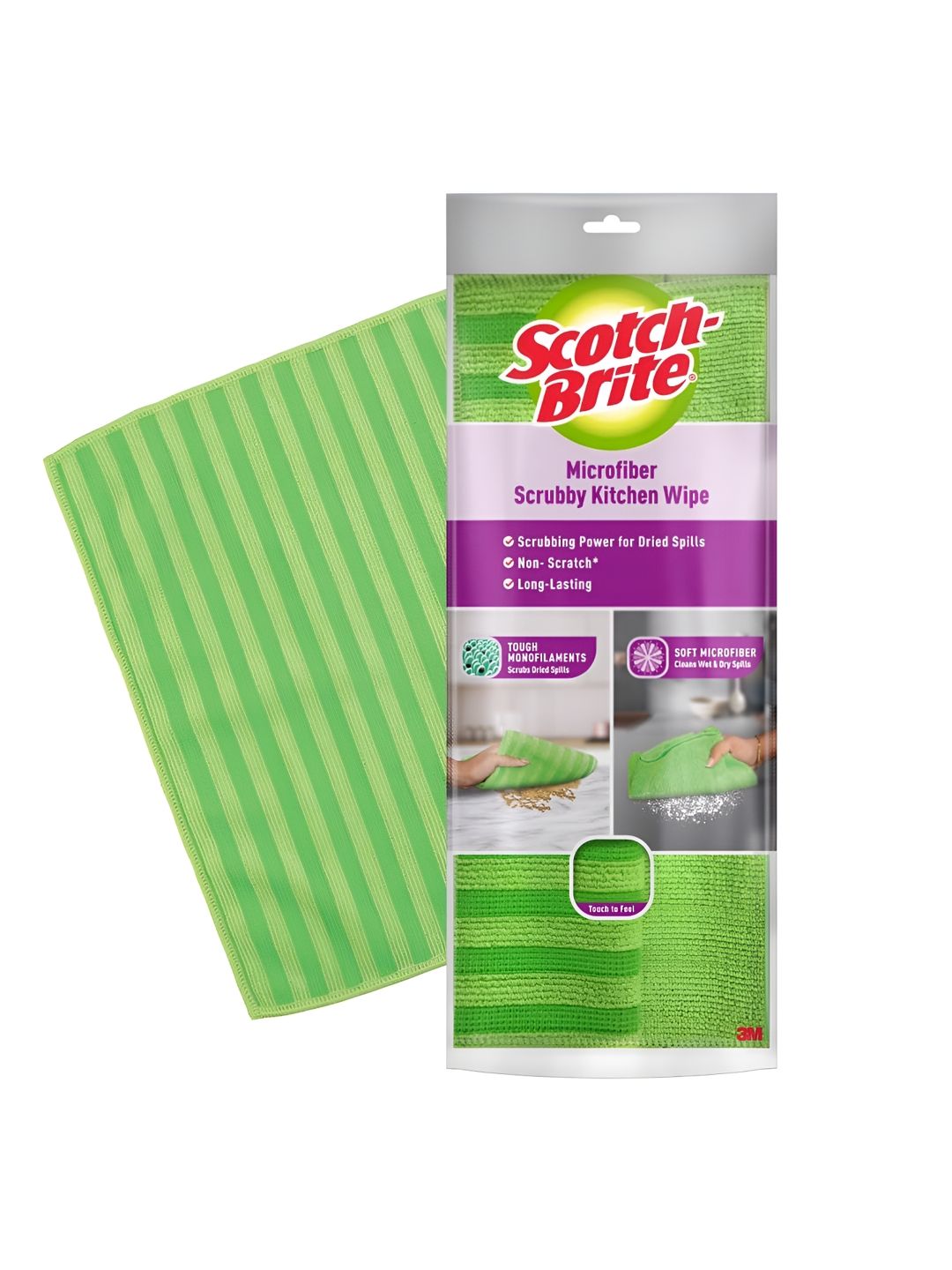 SCOTCH BRITE Green Microfiber Scrubby Kitchen Wipe-picture-16