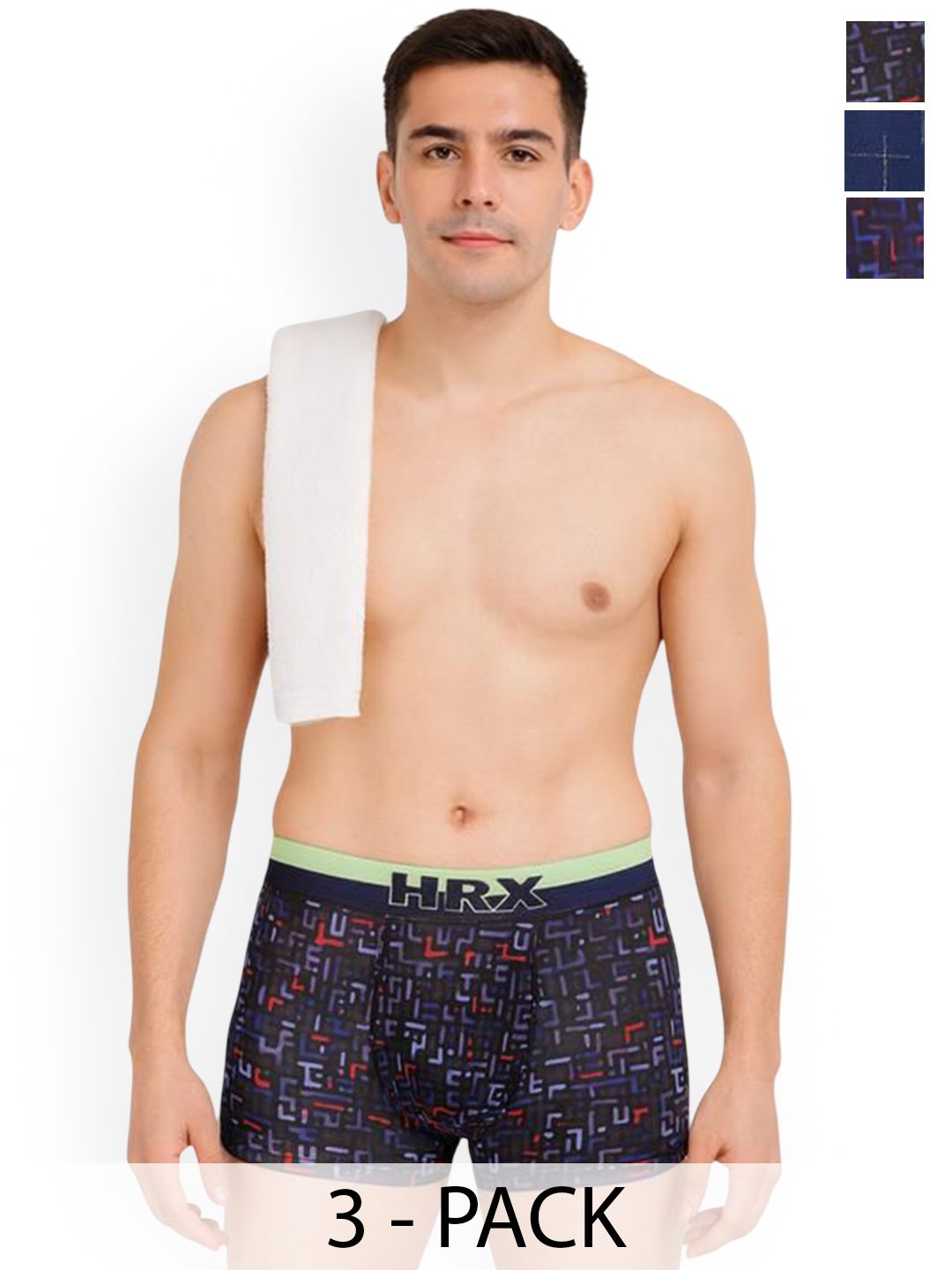 HRX by Hrithik Roshan Pack Of 2 Printed Short Trunk RE-HTO-PV-Print-109-113-S-picture-33