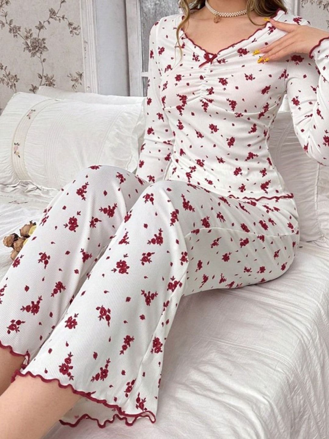 StyleCast Printed Top & Pyjama Night Suits-picture-29