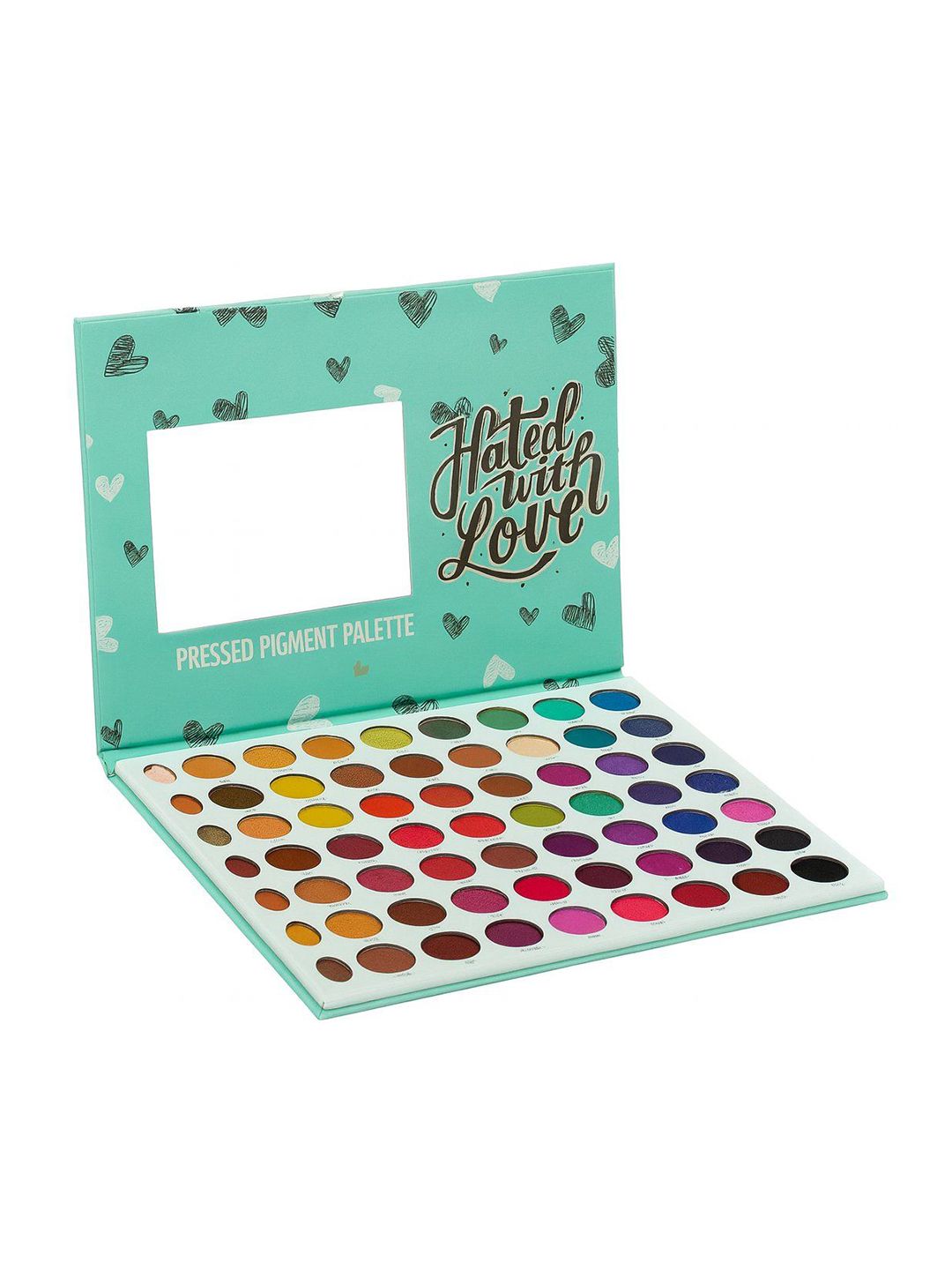 Skin Oza 63 Color Eyeshadow Palette Kit With Mirror - 75 g - Hated With Love-image-32