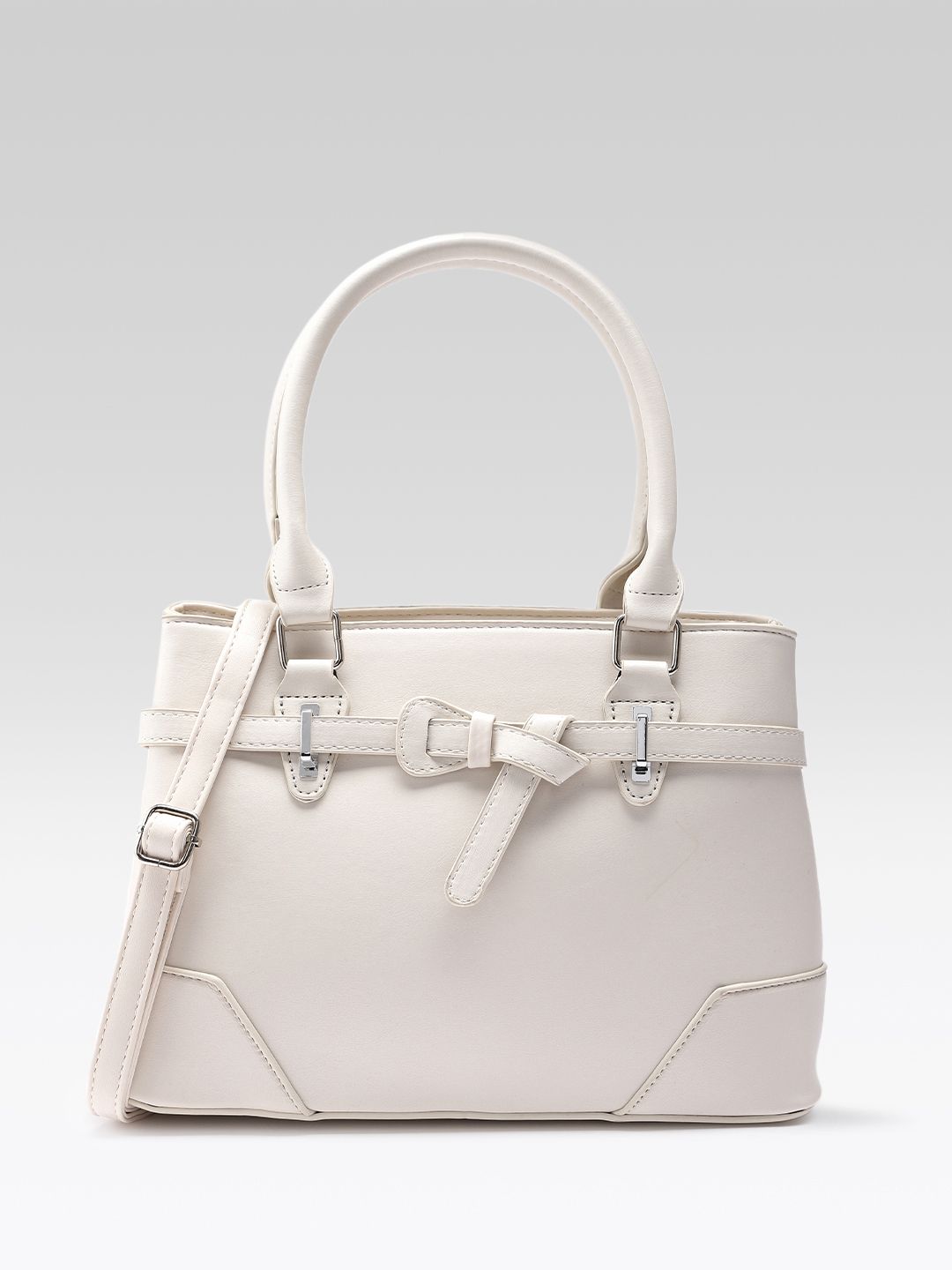 all about you PU Structured Shoulder Bag with Bow Detail-picture-42