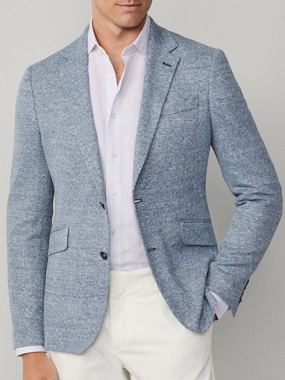 HACKETT LONDON Notched Lapel Tailored Fit Blazer-picture-18
