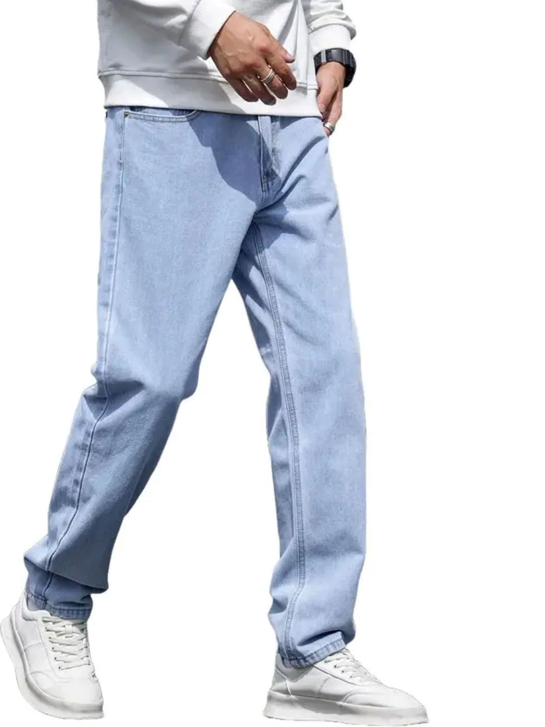 SZN Men Classic Boyfriend Fit Mid-Rise Stretchable Jeans-picture-23