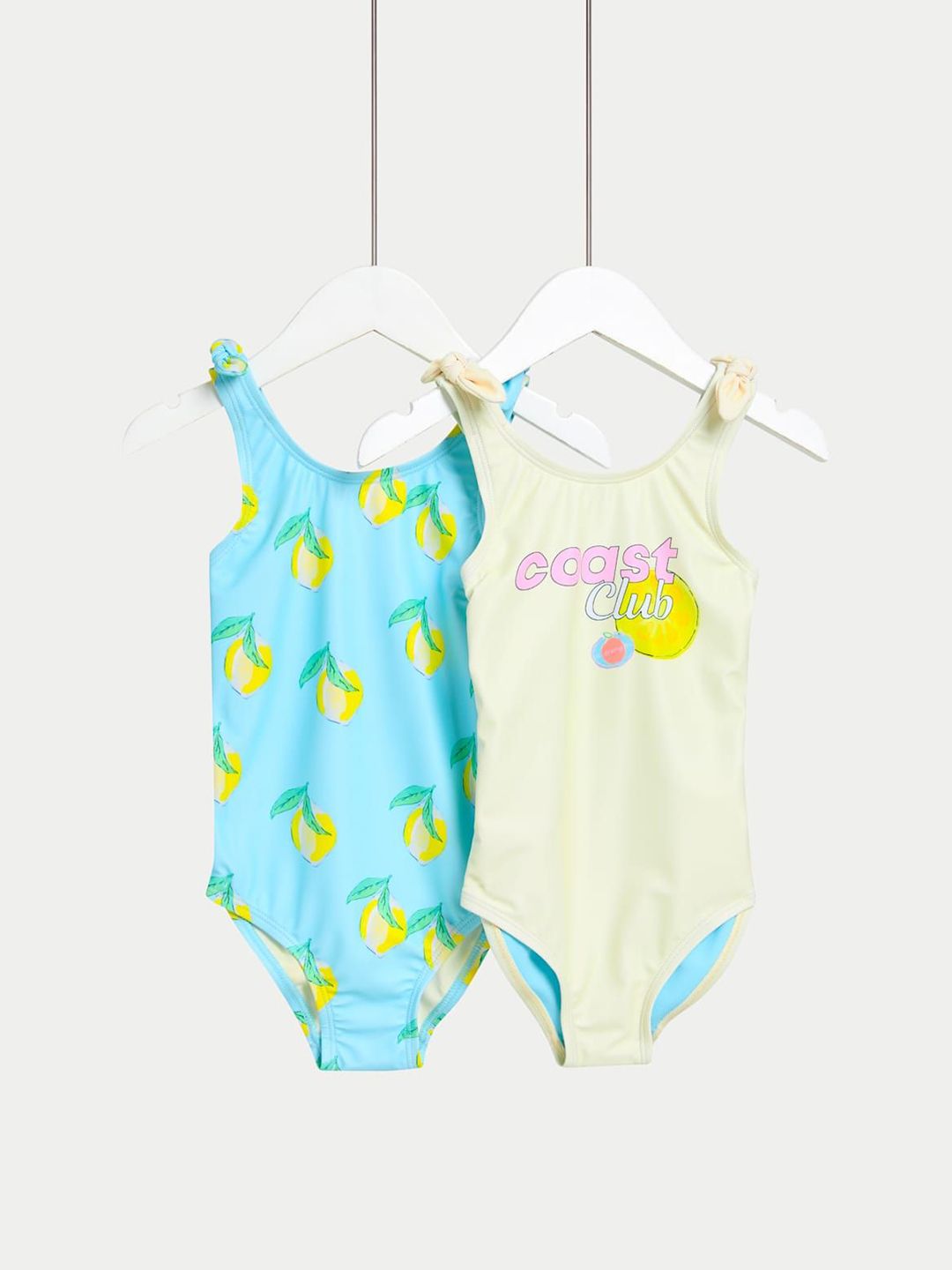 Marks & Spencer Girls Pack of 2 Printed Swim Bodysuit-picture-16
