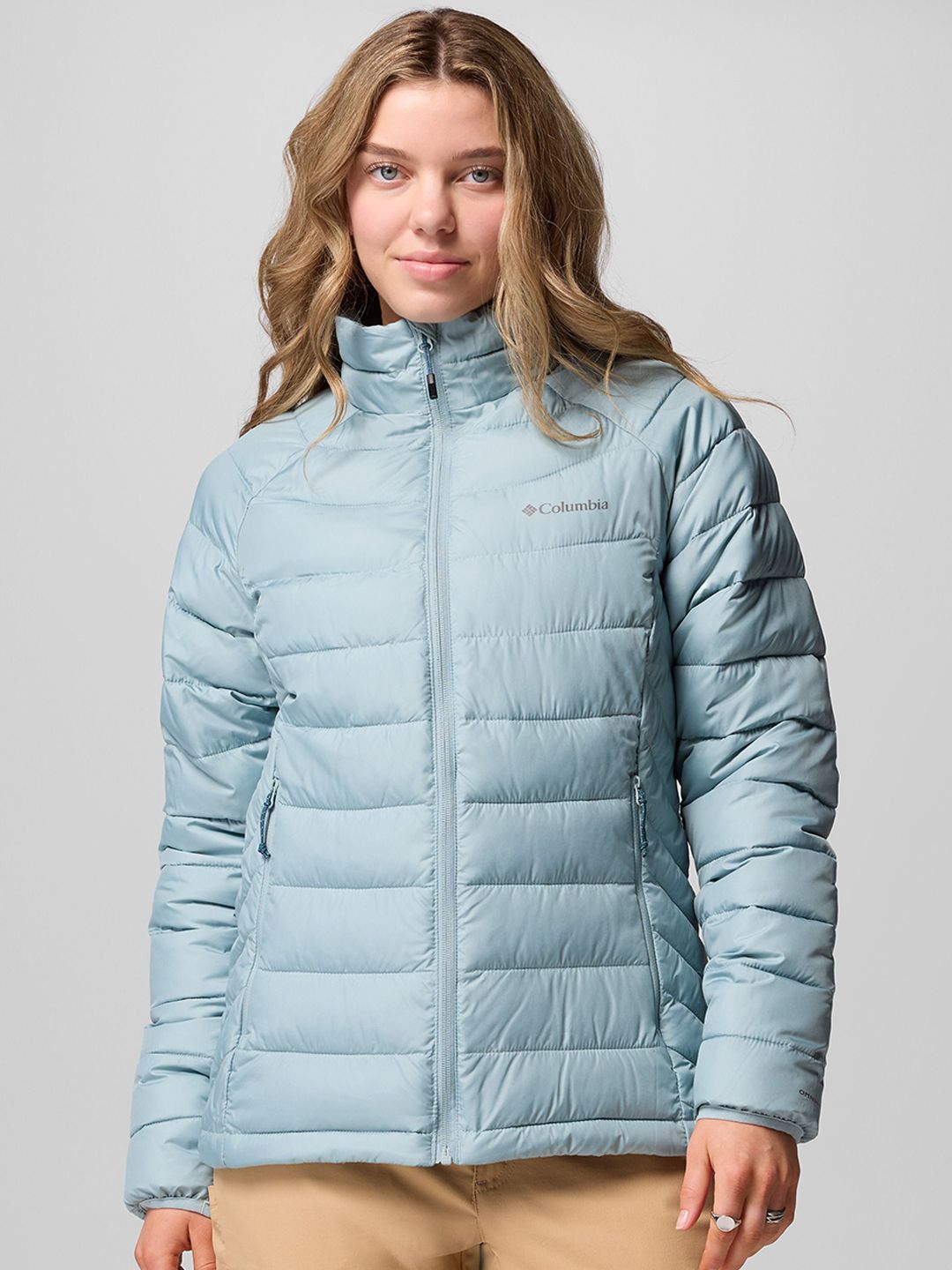 Columbia Women Stand Collar Solid Lightweight Puffer Jacket-image-16