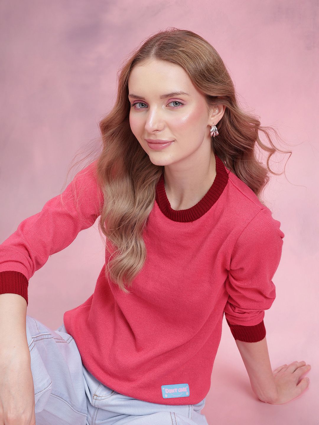 DressBerry Applique Detail Knitted Pullover-picture-26