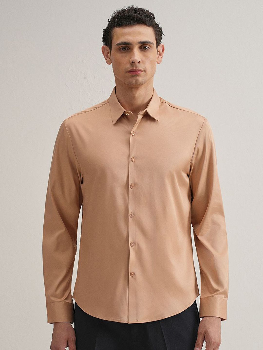 Banana Club Seamless Placket Long Sleeves Shirt-image-26