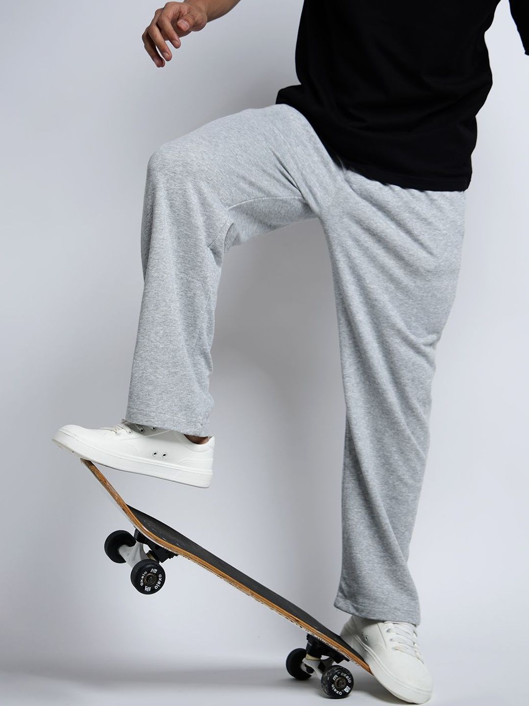 SHOWOFF Men Grey Regular Fit Cotton Regular Trousers-picture-39