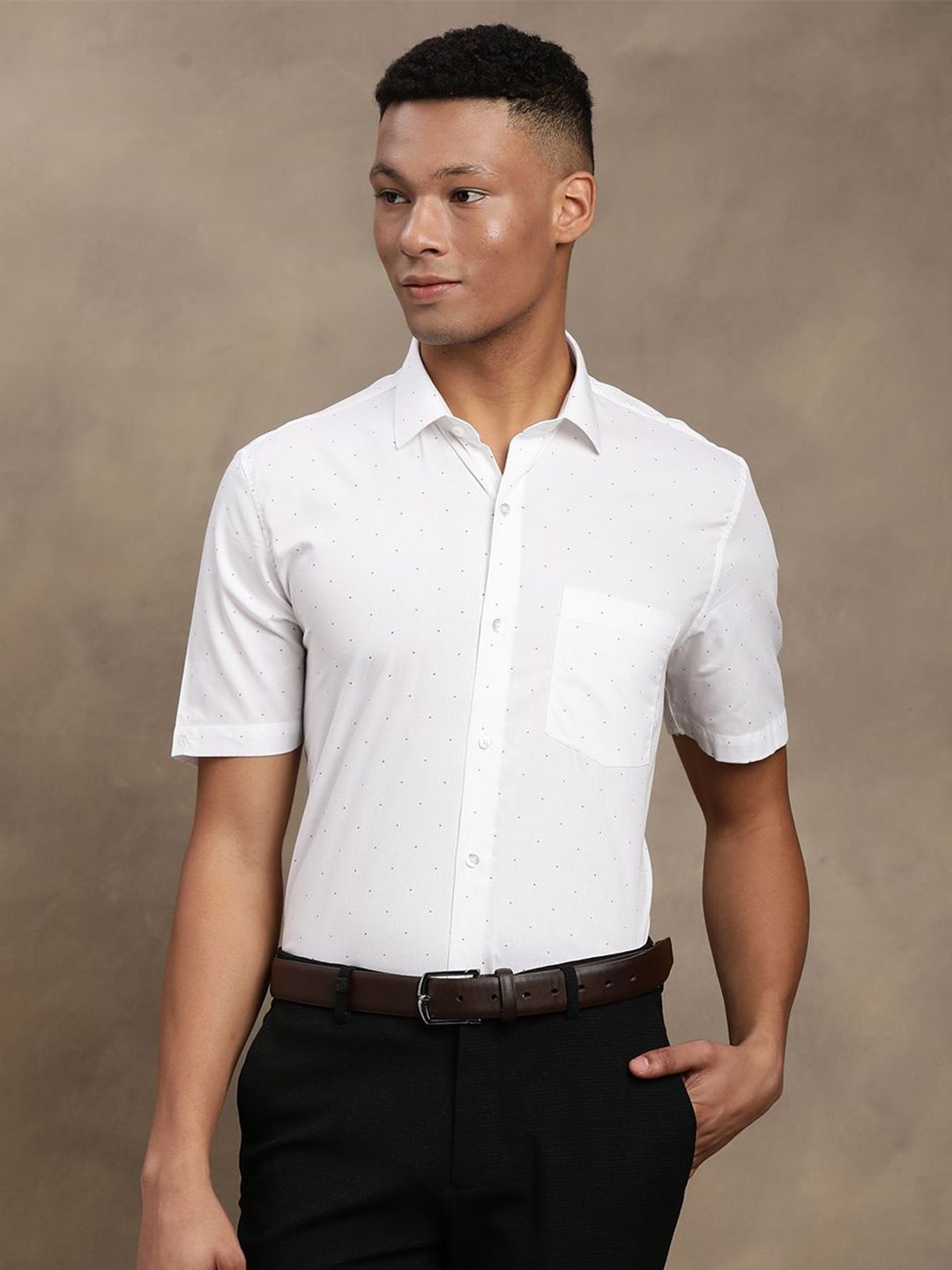 Turtle Regular Fit Printed Pure Cotton Formal Shirt-picture-23