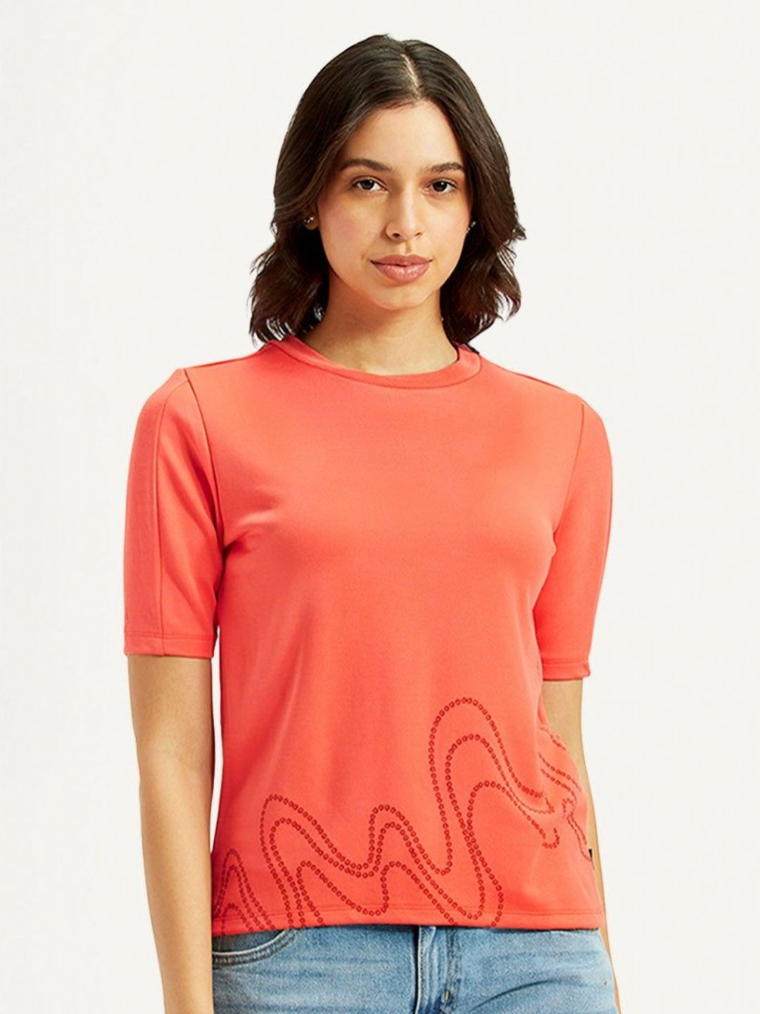 Levis Graphic Printed Round Neck Regular Fit T-shirt-picture-13