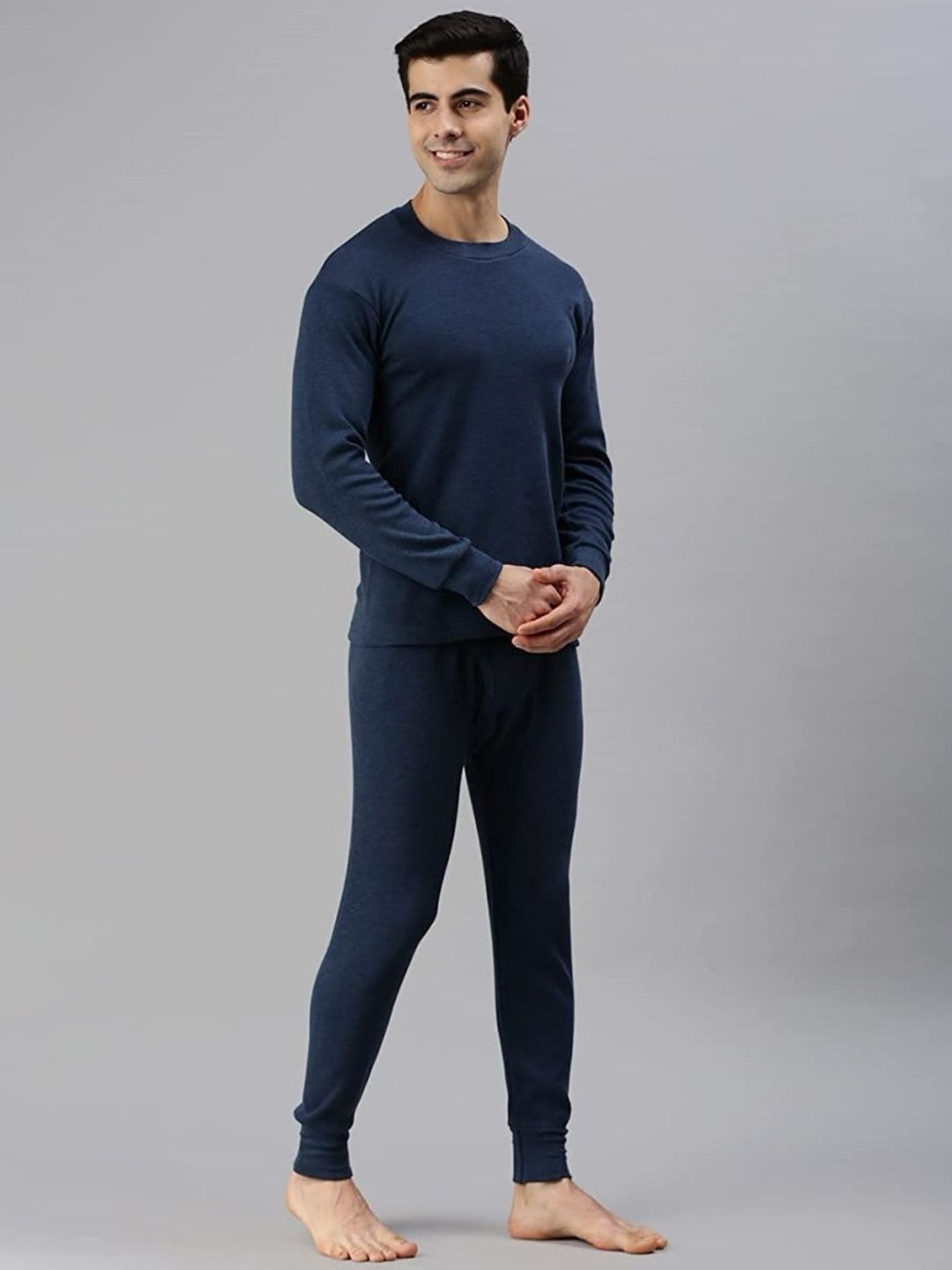 Oswal Inner Men Round-Neck Thermal Set