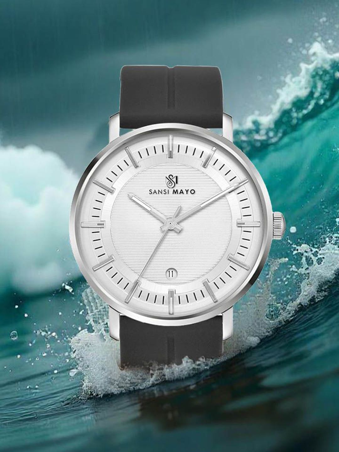 SANSIMAYO Men Round Dial Analogue Watch SM-M-174-B-S-W-picture-15