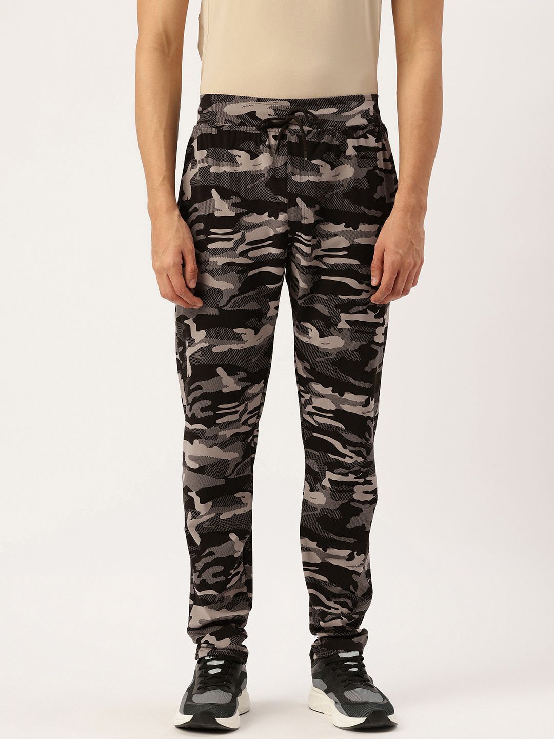 Sports52 wear Men Slim Fit Camouflage Printed Training Track Pants-image-3