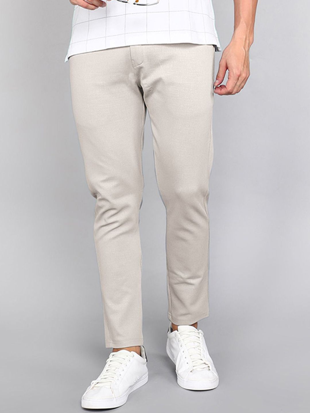 INDICLUB Men Relaxed Formal Trousers-picture-26