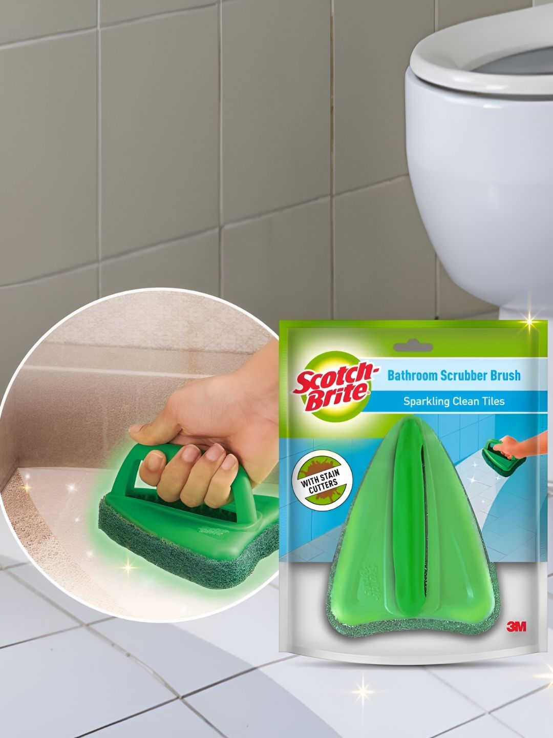 SCOTCH BRITE Green Bathroom Scrubber-picture-13