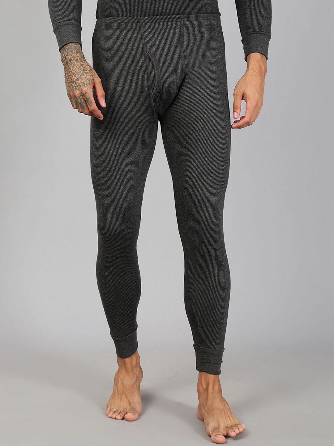 Lux Cozi Men Solid Thermal Bottoms-image-29