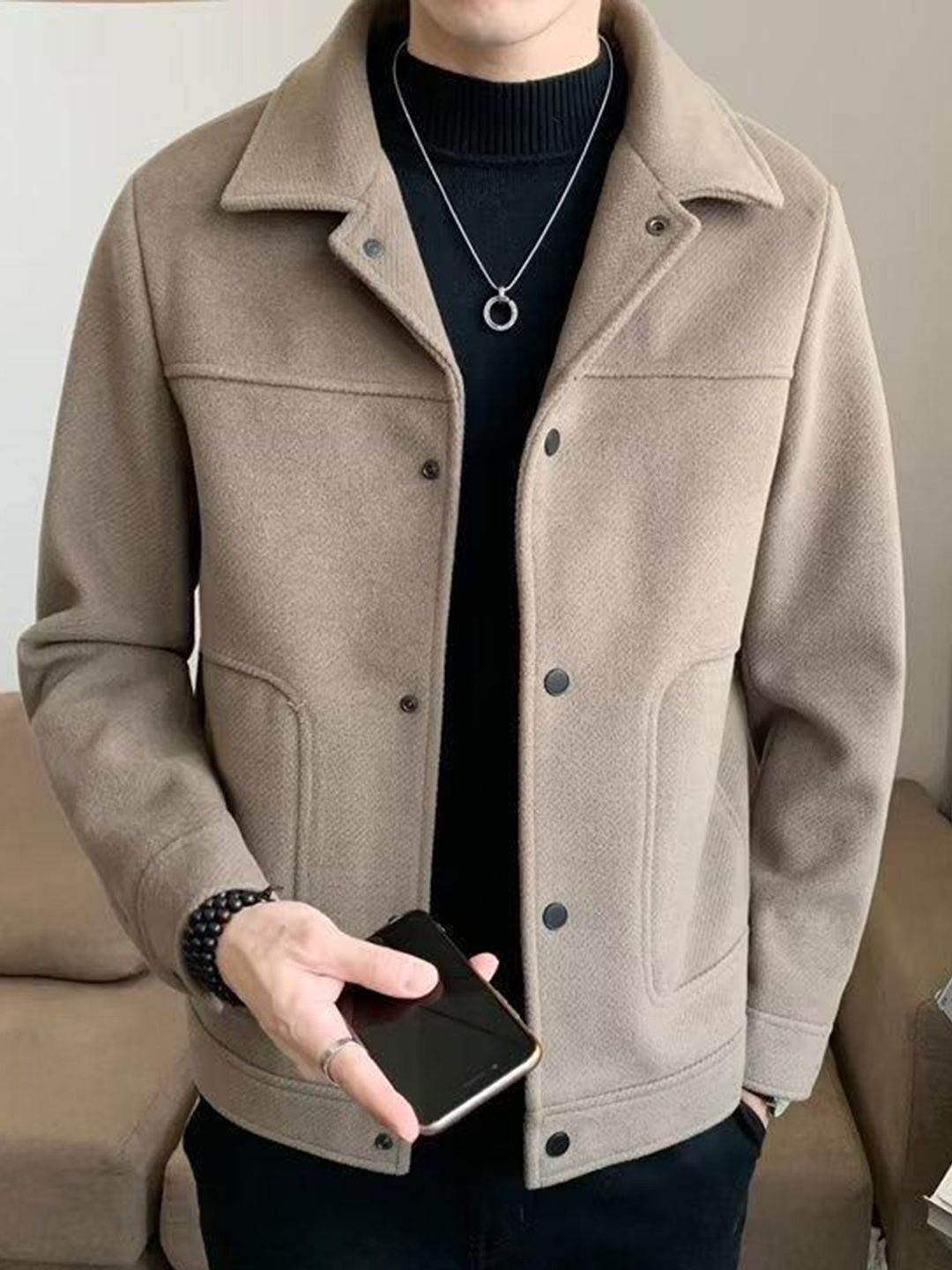 StyleCast Spread Collar Open Front Jacket-image-36