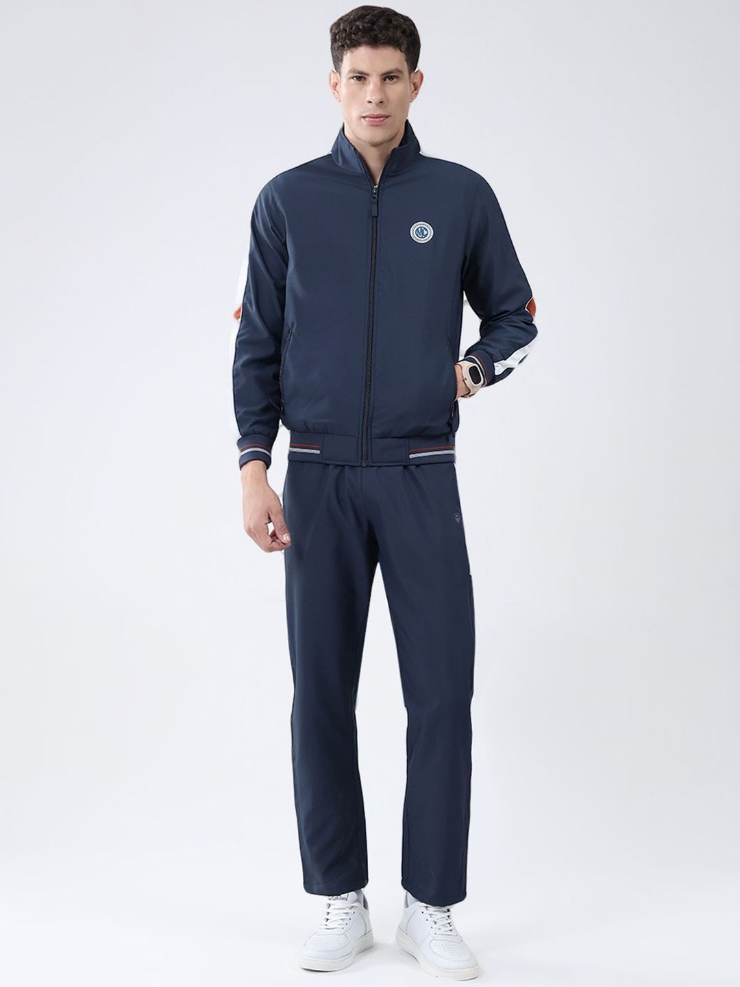 Monte Carlo Men Mock Neck Full Sleeve Tracksuit-image-1