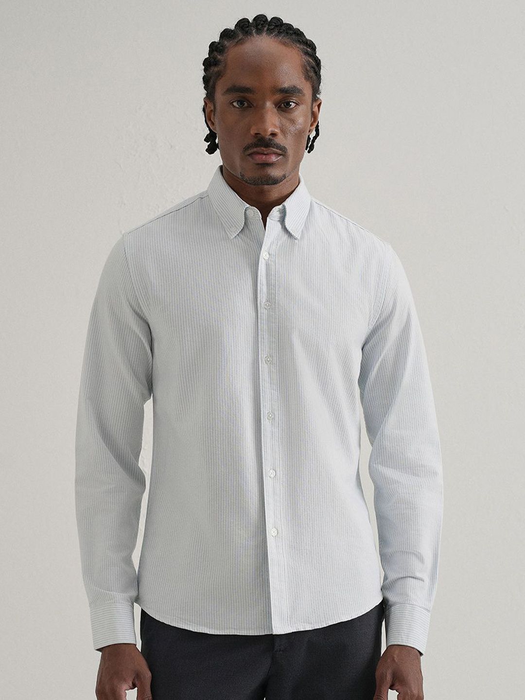 Banana Club Vertical Striped Pure Cotton Shirt