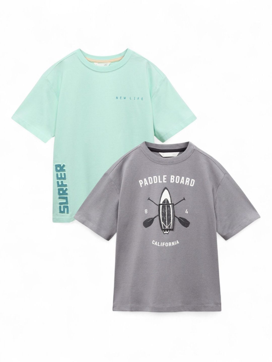 Alan Jones Boys 2 Printed Drop-Shoulder Sleeves T-shirt-picture-14