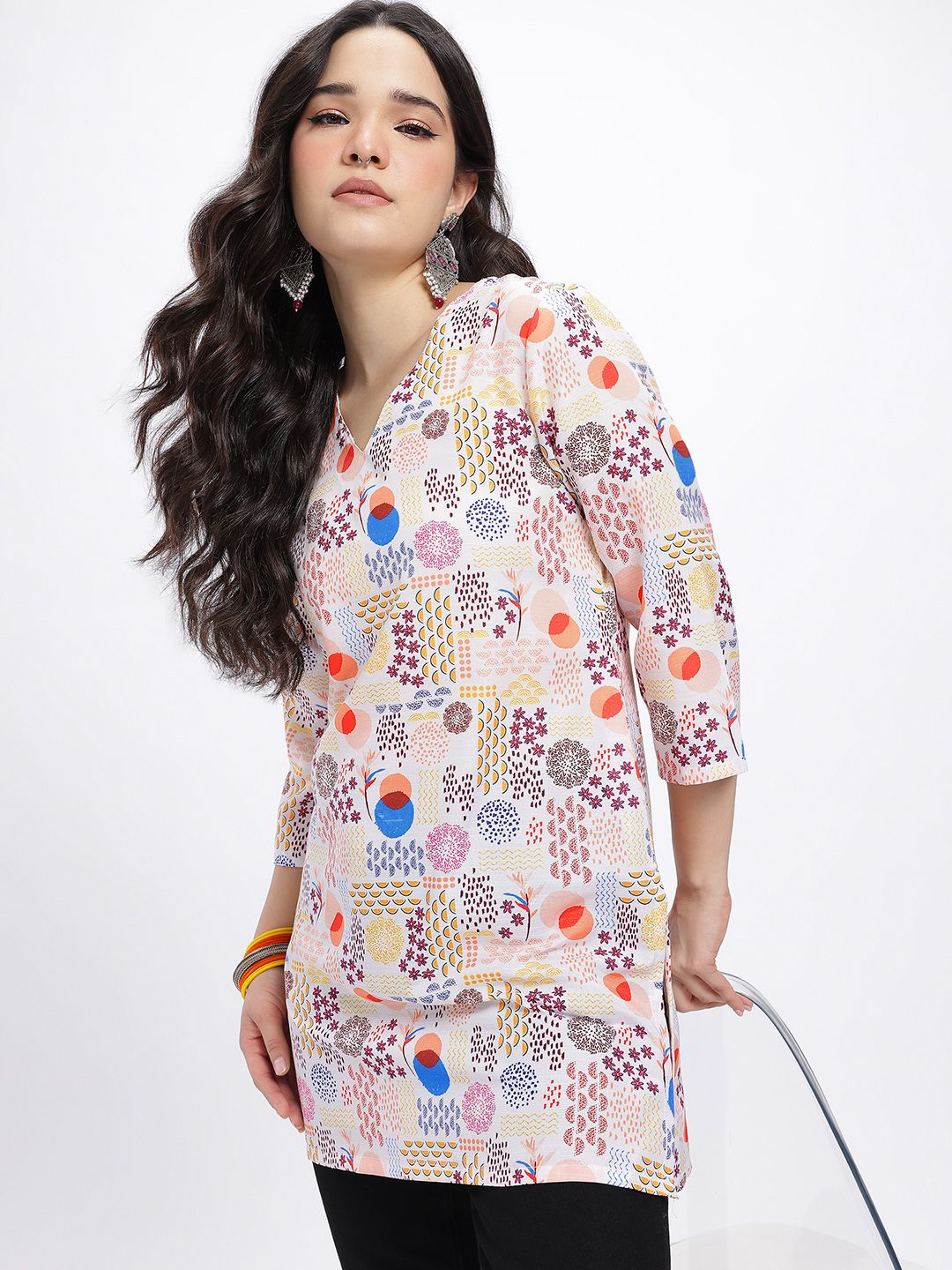 Anouk Rustic Printed Straight Kurti-picture-57