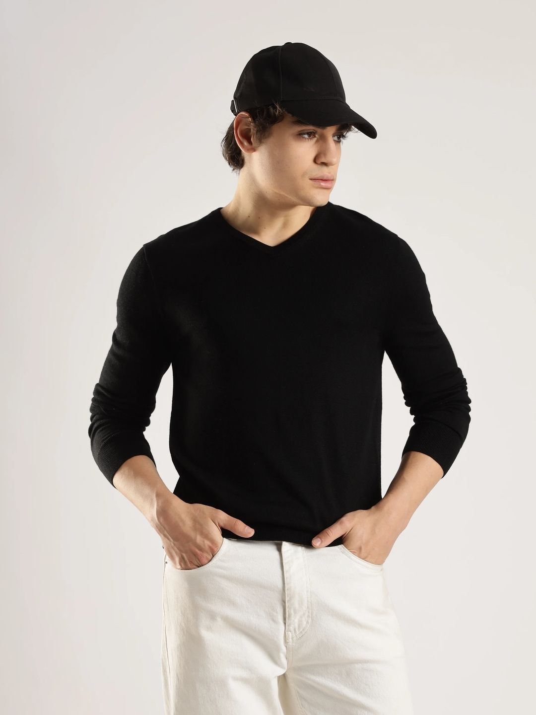 Calvin Klein Jeans Men Solid Regular Fit Pullover Sweater-picture-43