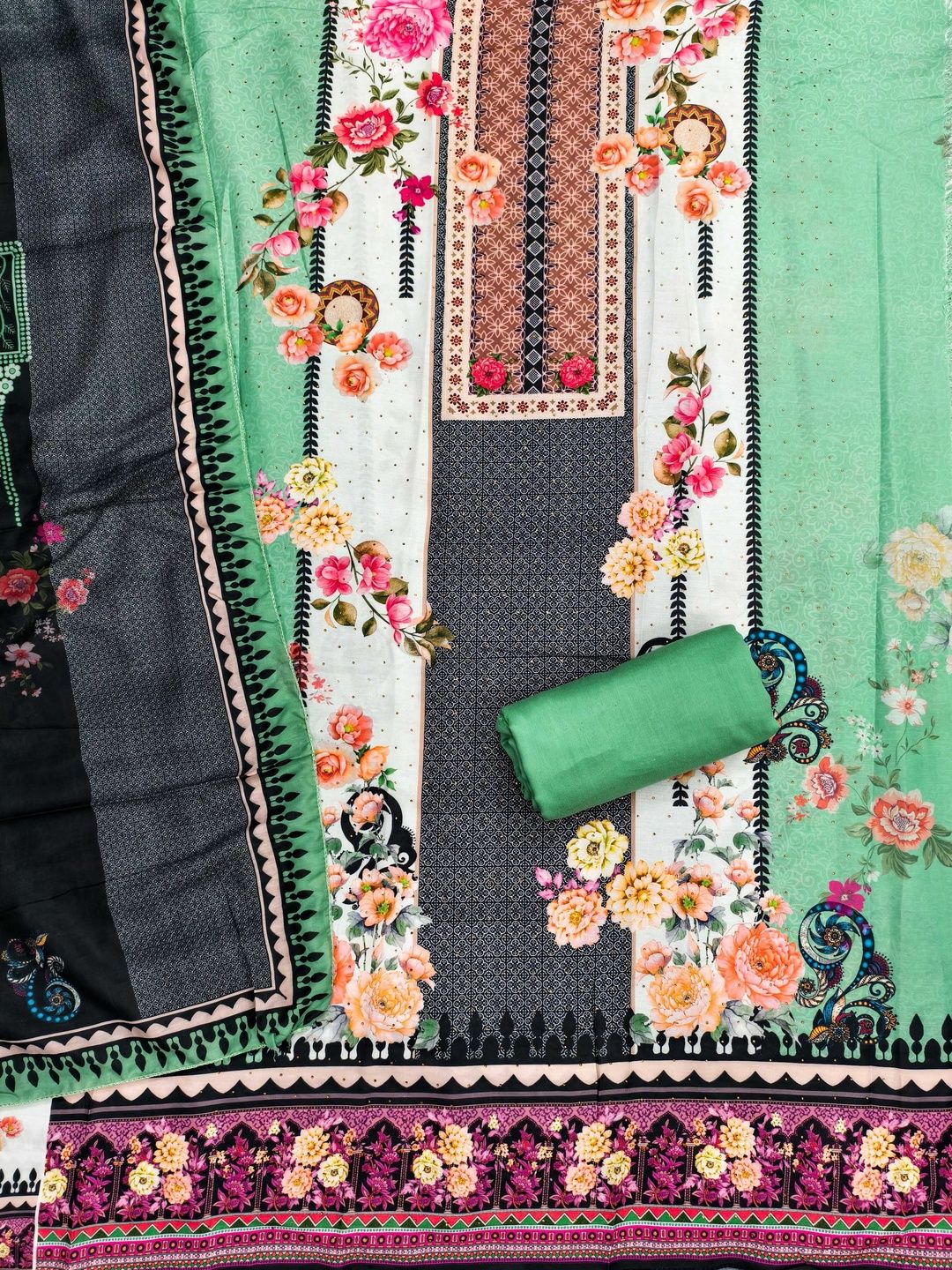 KALINI Women Cotton Blend Printed Dress Material-picture-24