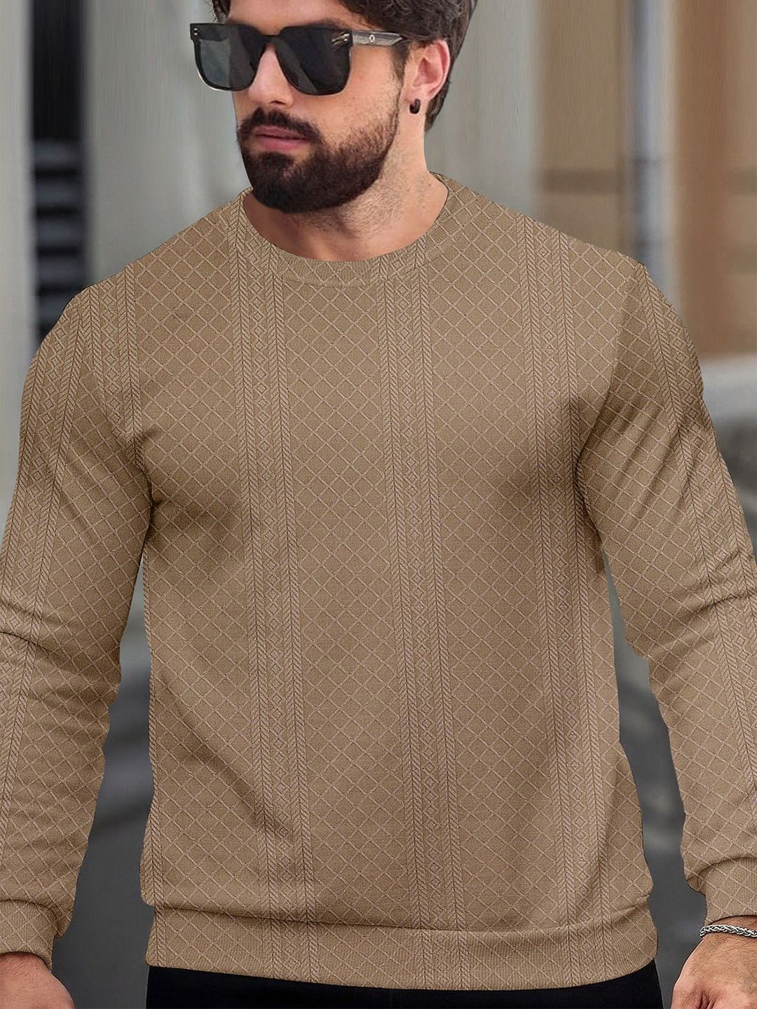 KAJARU Men Round Neck Sweatshirt-picture-42