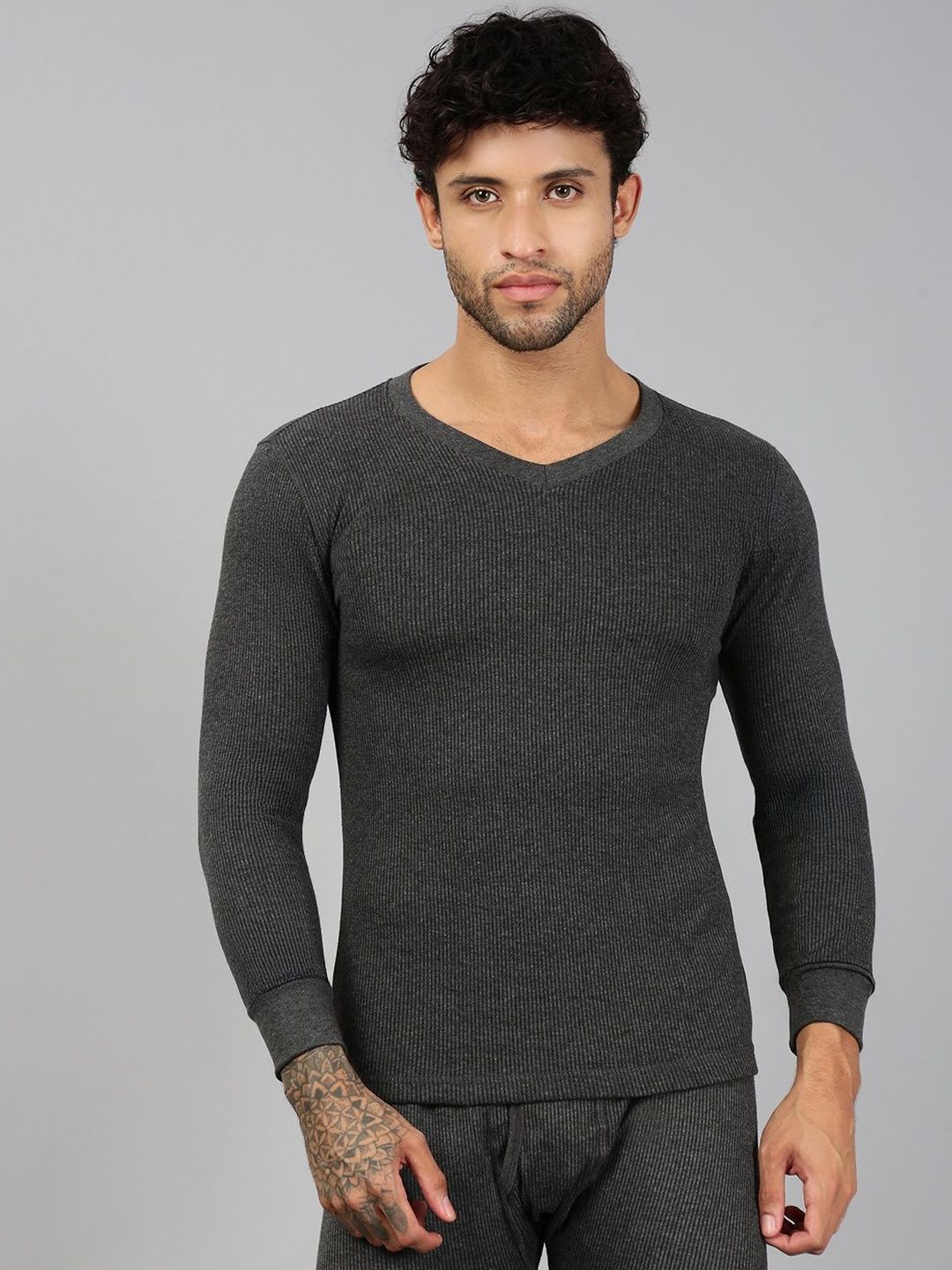 Lux Cozi Pure Cotton V-Neck Thermal Top-picture-20