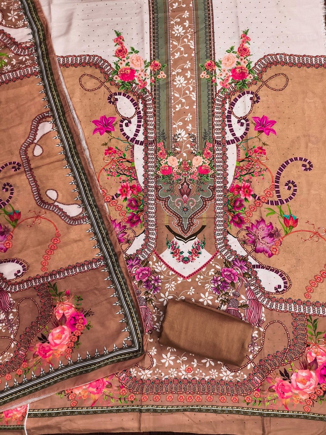 KALINI Women Cotton Blend Printed Dress Material-picture-22