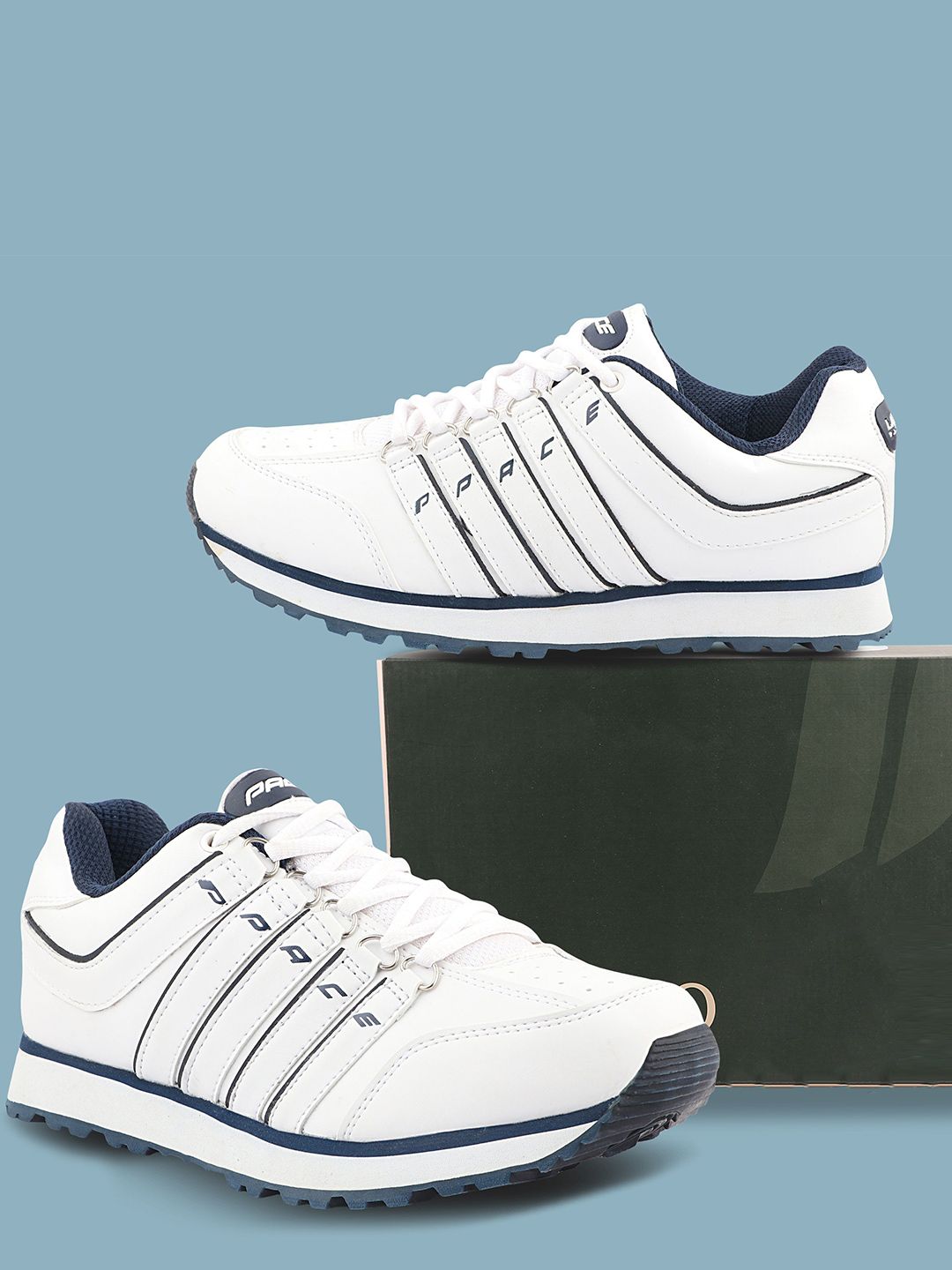 Lakhani Vardaan LKV718 Color-Blocked Lace Up Sports Shoes-picture-38