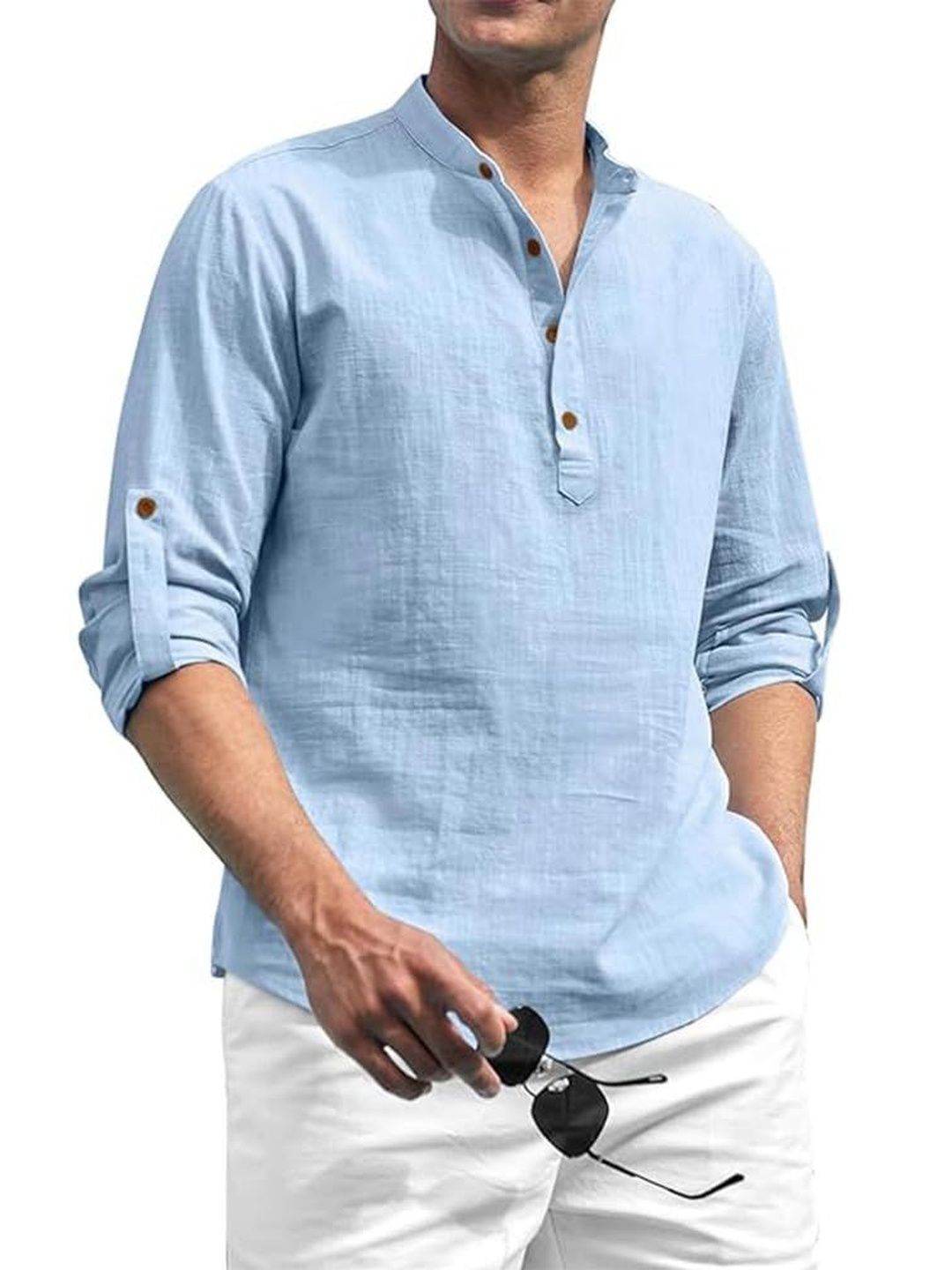 SQS Men Cotton Straight Kurtas-picture-36