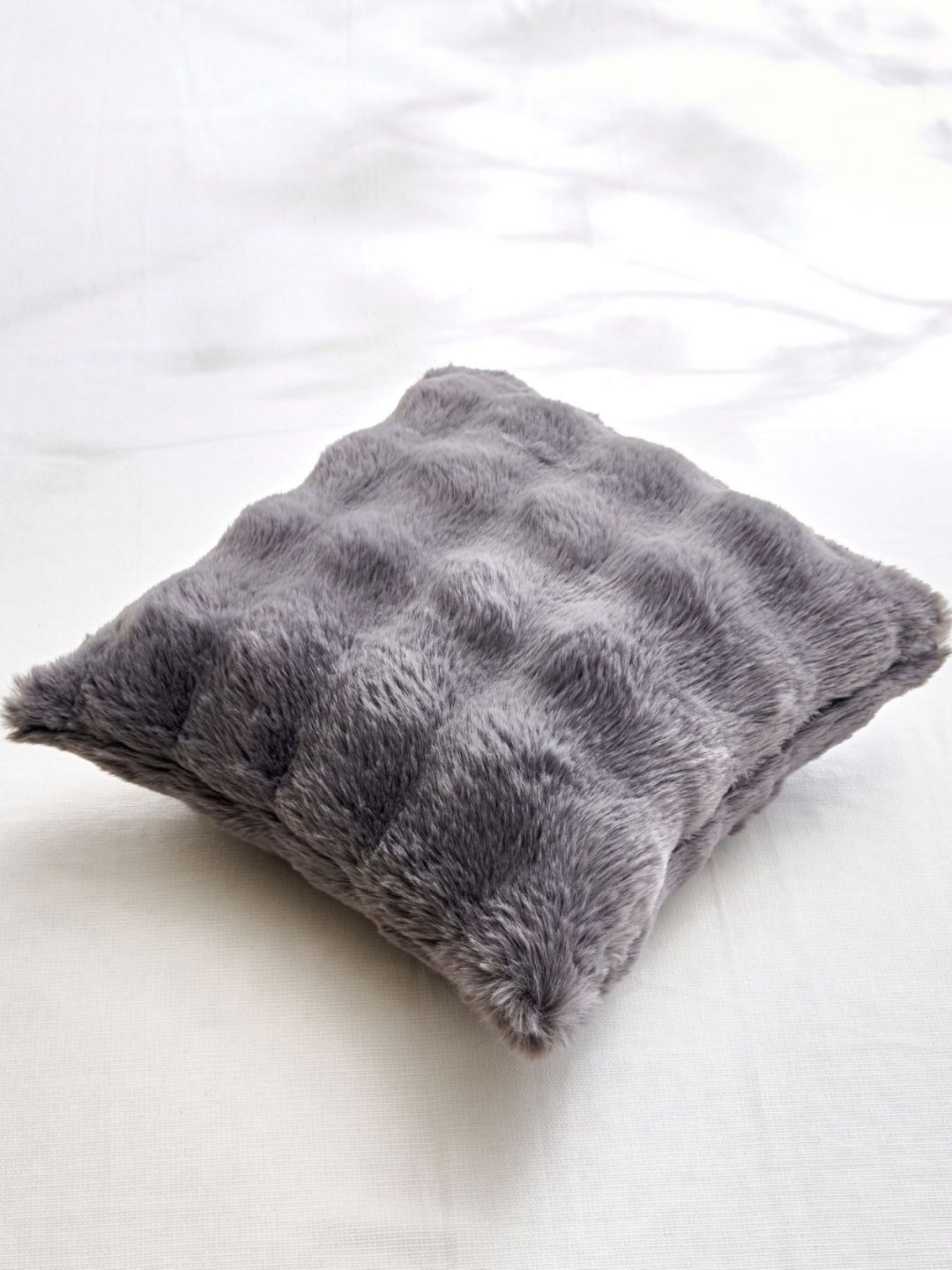 Home Centre Grey Ebony Storm Bubble Filled Cushion-picture-38