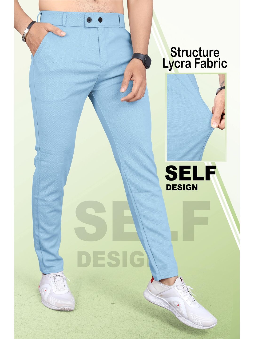 INDICLUB Men Relaxed Regular Fit Trousers-picture-16