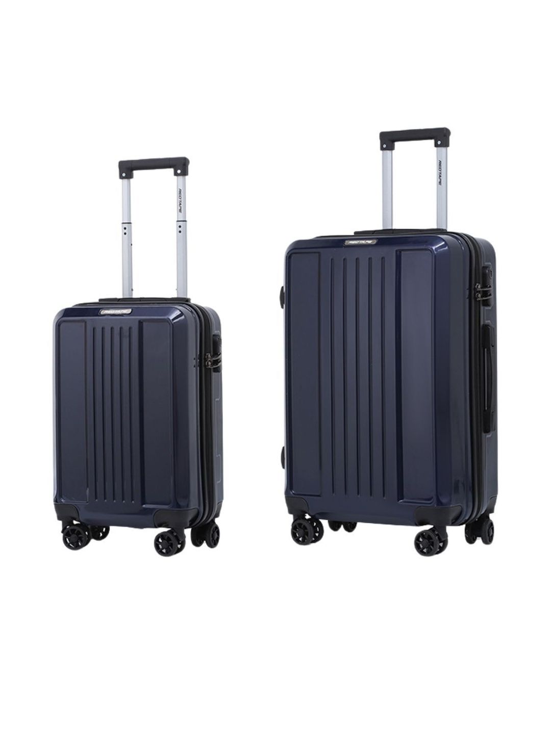 Red Tape Unisex ABS & Polycarbonate 360-Degree 8 Wheel Set Of 2 Large & Medium Trolley Bags-picture-46