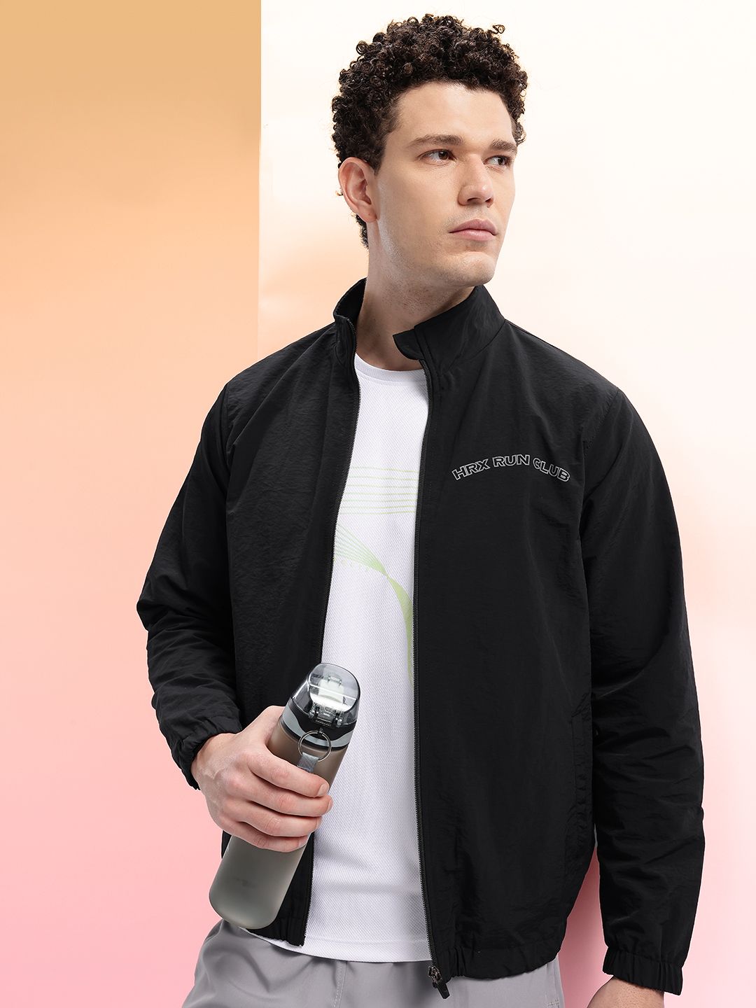HRX by Hrithik Roshan Typography Detail Running Jacket-picture-35