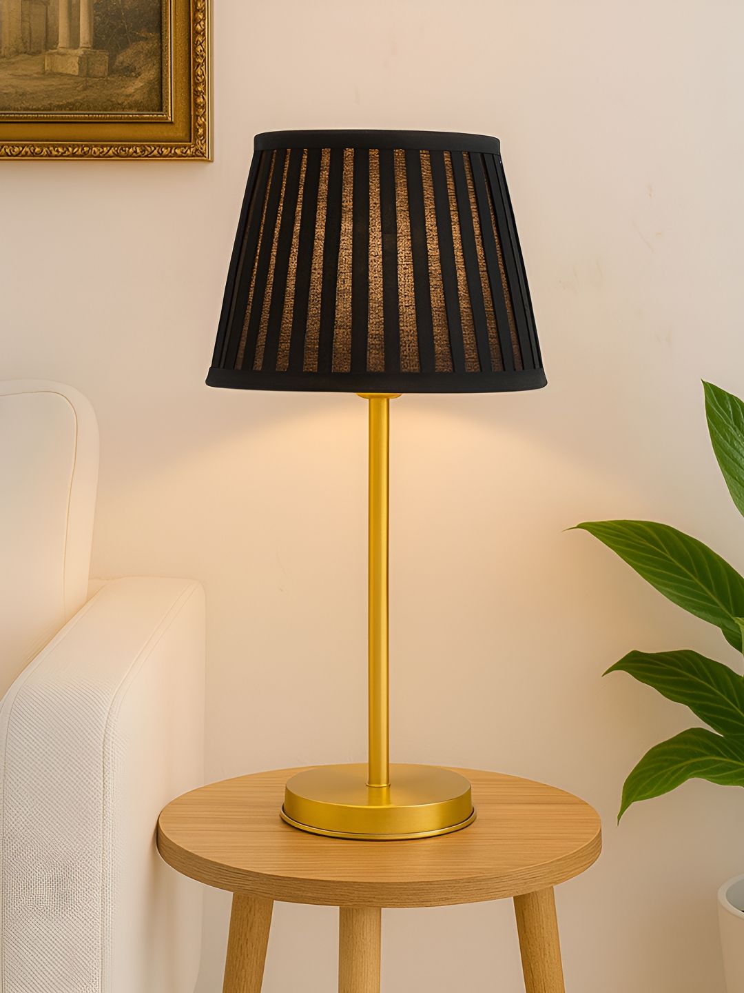 Homesake Black Textured Metal Industrial Frusturical Shaped Table Lamp-picture-30