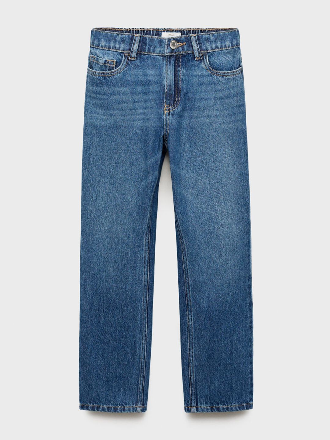 Mango Kids Boys Mid-Rise Pure Cotton Jeans-picture-43