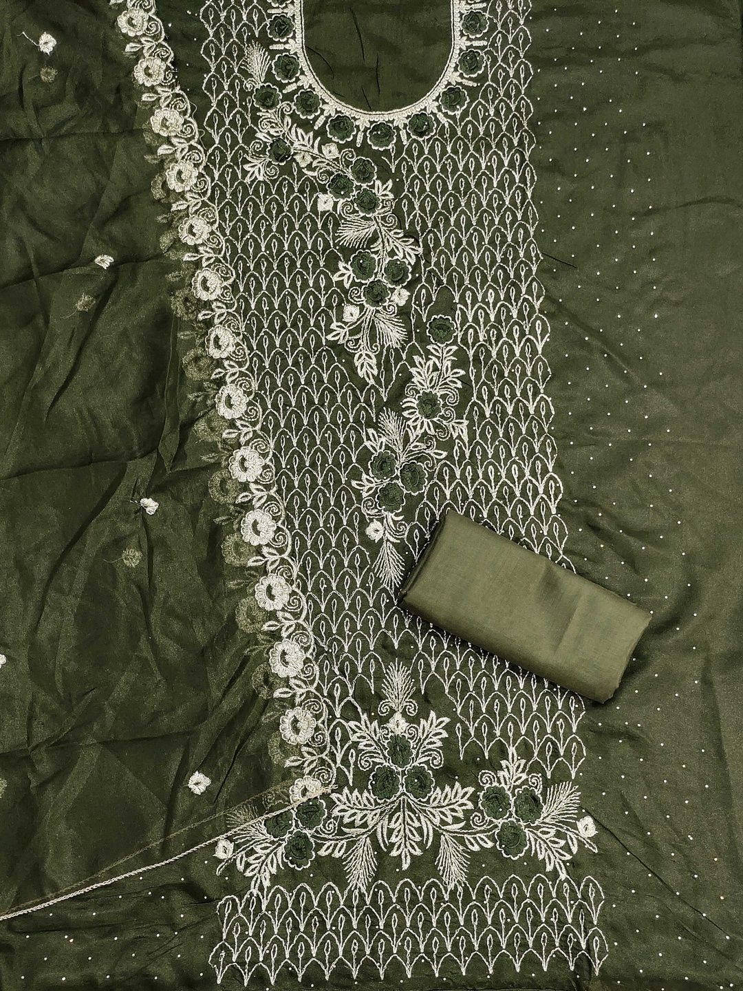 KALINI Women Poly Georgette Embroidered Dress Material-picture-23