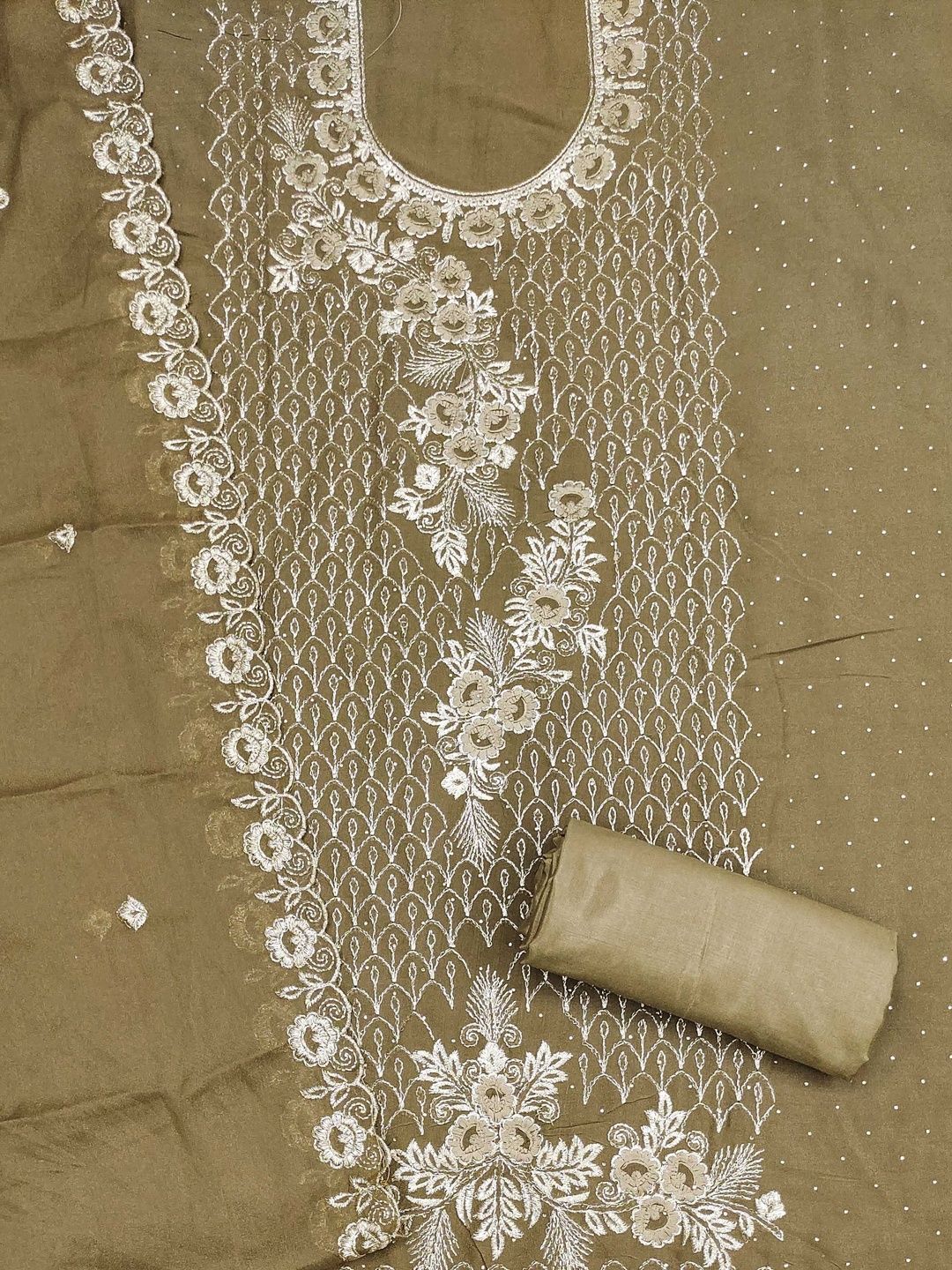 KALINI Women Poly Georgette Embroidered Dress Material-picture-36