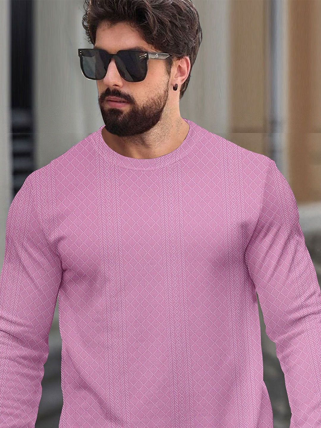 KAJARU Men Self Design Sweatshirt-picture-40