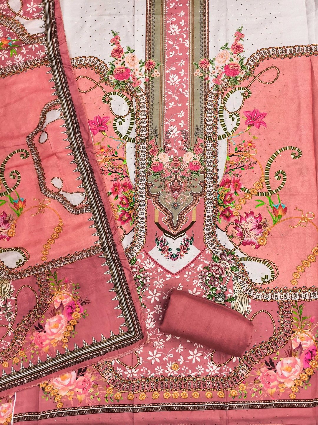 KALINI Women Cotton Blend Printed Dress Material-picture-36