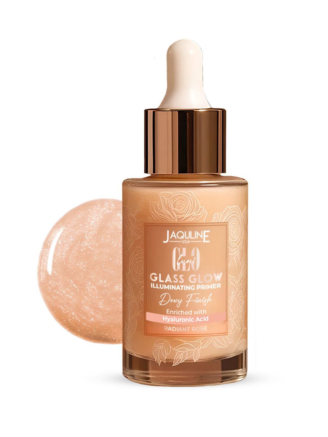 Jaquline USA Lumi Glo Glass Glow Illuminating Primer - 30 ml - Radiant Rose-picture-47