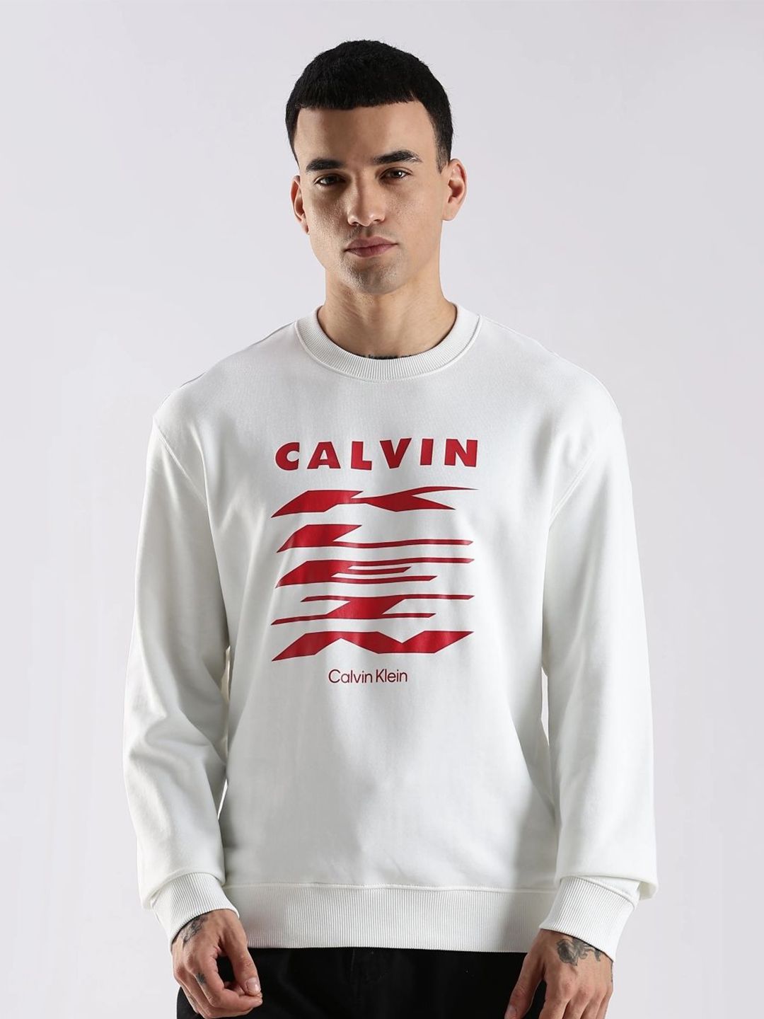 Calvin Klein Jeans Men Brand Logo Printed Long Sleeves Cotton Pullover Sweatshirt-picture-36