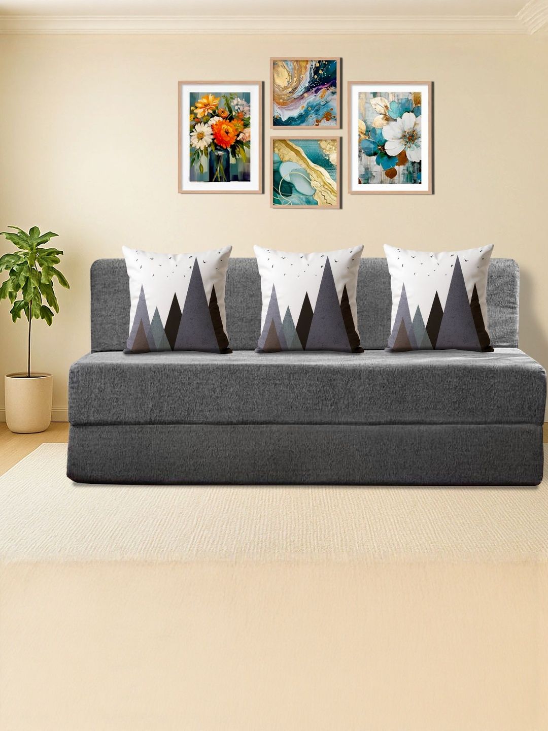 Clex Grey Inflatable Sofa and Bed