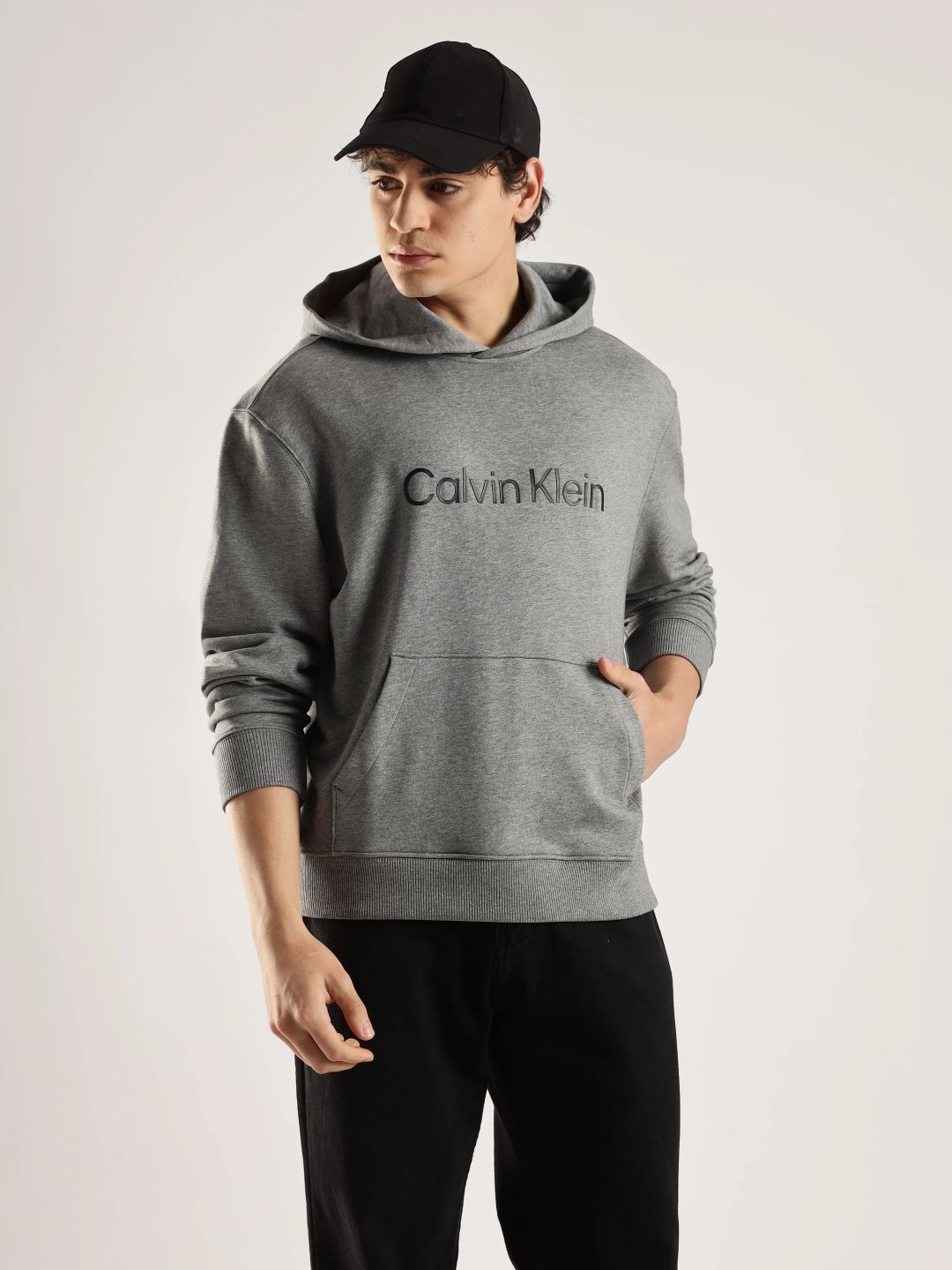 Calvin Klein Jeans Men Brand Logo Printed Hooded Sweatshirt-picture-33