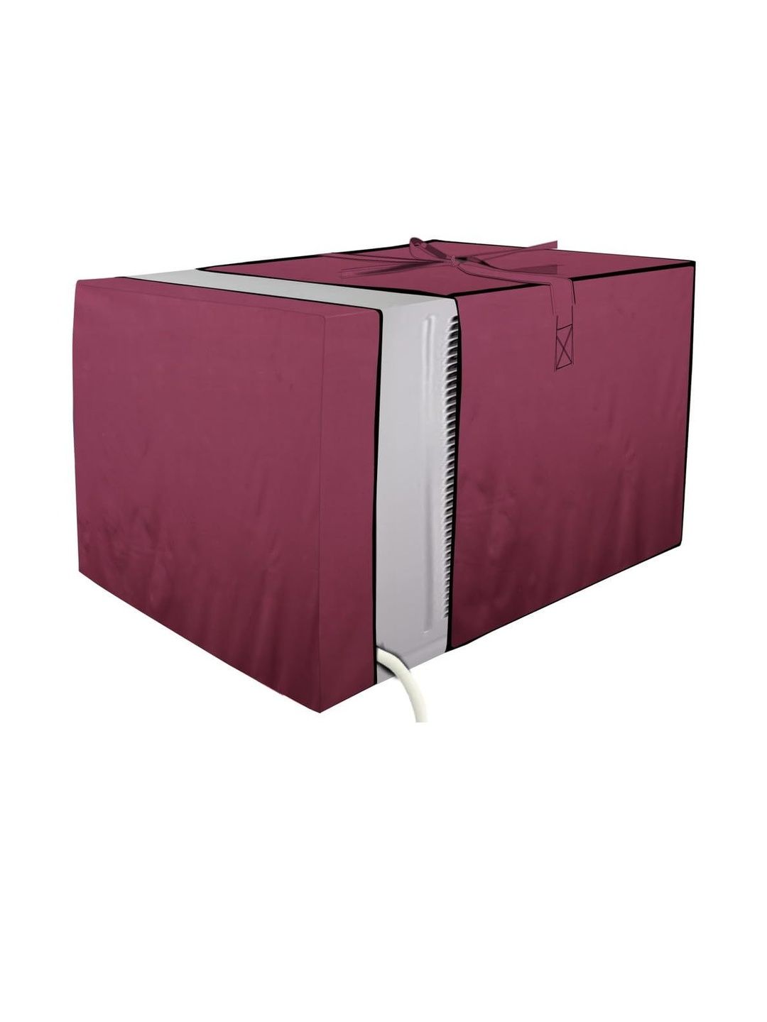 Stylista Maroon Solid Waterproof Air Conditioner Covers-picture-22