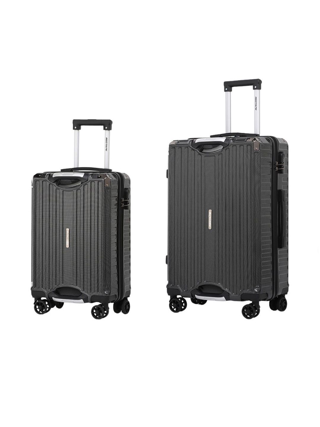 Red Tape Unisex ABS & Polycarbonate 360-Degree 8 Wheel Set Of 2 Large & Medium Trolley Bags-picture-47
