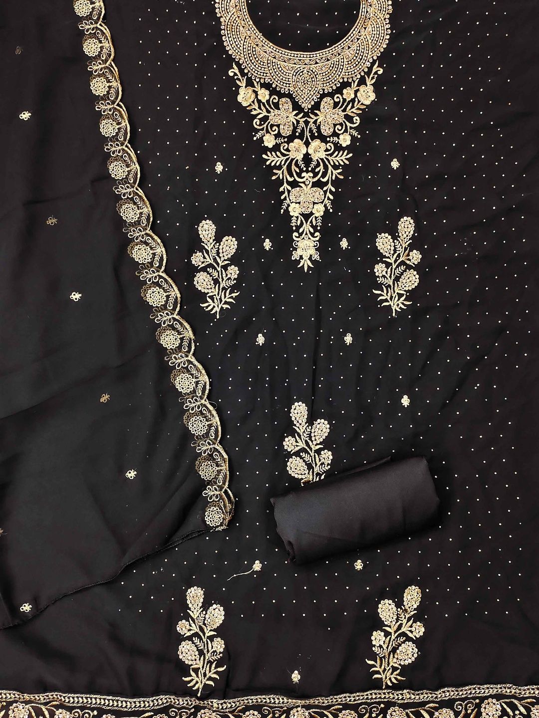 KALINI Women Poly Georgette Embroidered Dress Material-picture-26