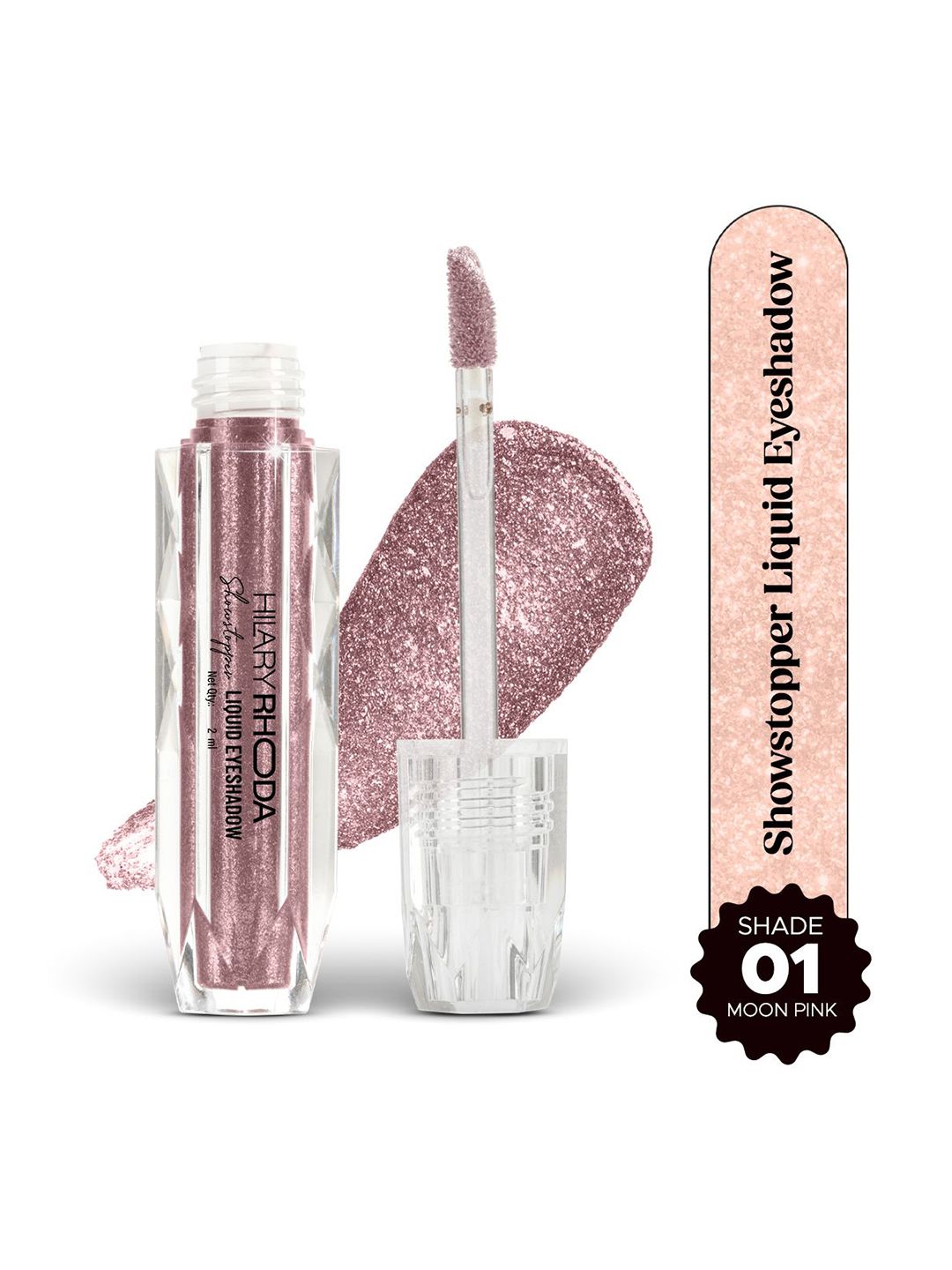 Hilary Rhoda Liquid Shimmer Eyeshadow - 2 ml - Moon Pink - 01-picture-24